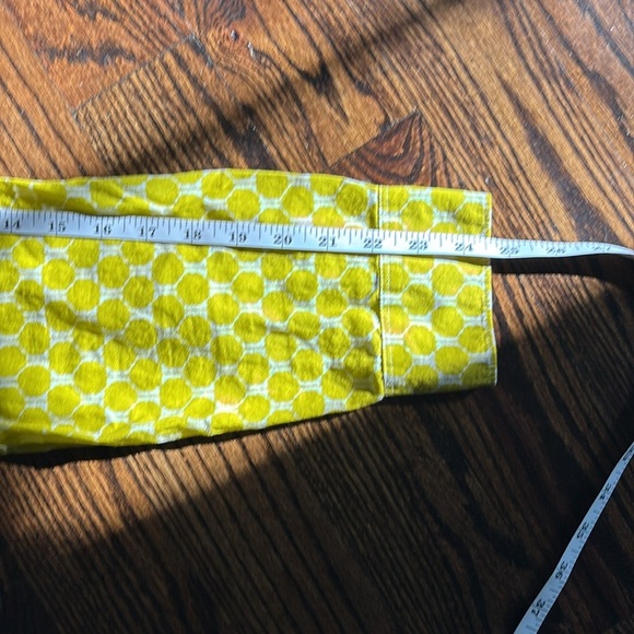 Crown & Ivy Yellow Leaf Print Shirt - Picture 6 of 8